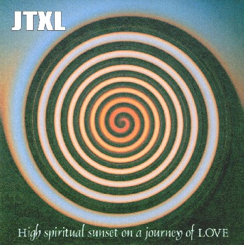 High spiritual sunset on a journey of love